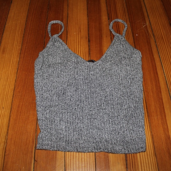 Brandy Melville Tops - Brandy Melville Ribbed gray tank